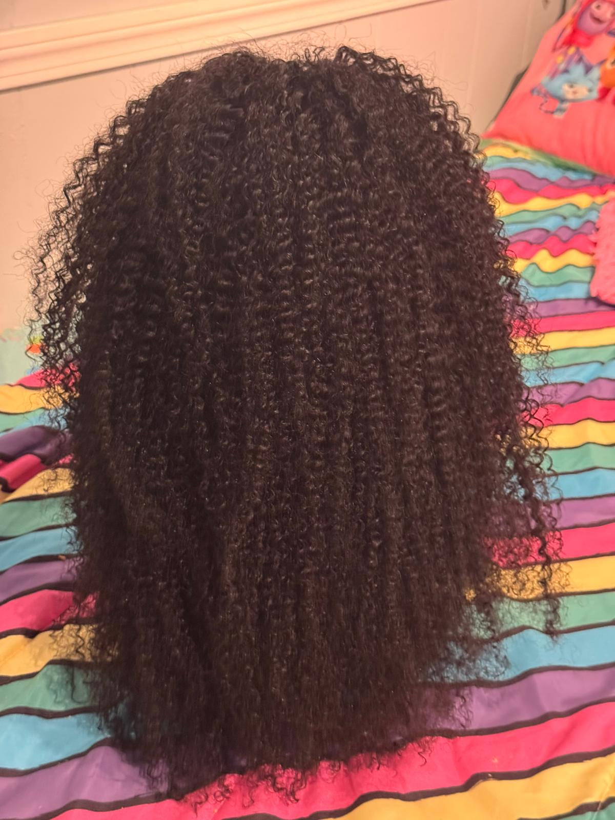 Kinky Curly Glueless Human Hair Wig (9x6)